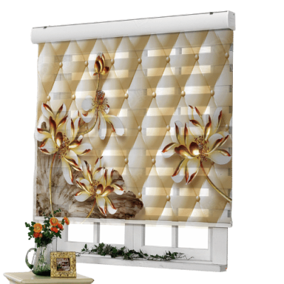 پرده سه‌بعدی طرح طبیعت برجسته